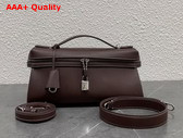 Loro Piana Extra Softy Bag L29 Wild Blackberry and Antique Silver Calfskin Replica