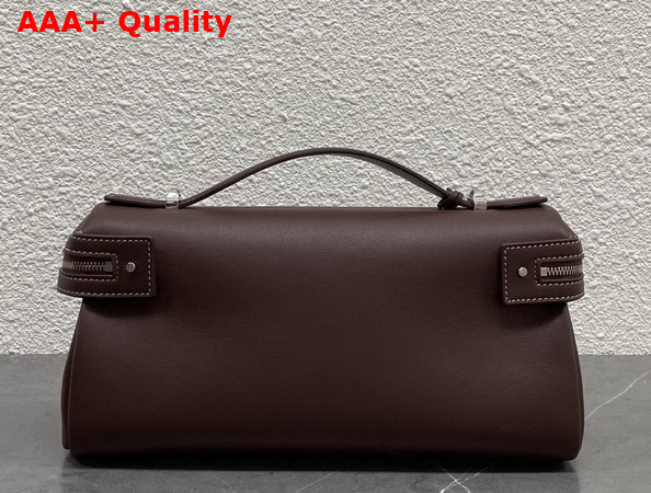 Loro Piana Extra Softy Bag L29 Wild Blackberry and Antique Silver Calfskin Replica