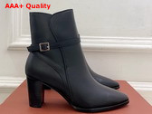 Loro Piana Felicity Ankle Boot Calfskin Black Replica