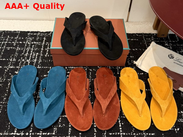 Loro Piana Ida Sandal in Yellow Suede Goatskin Replica