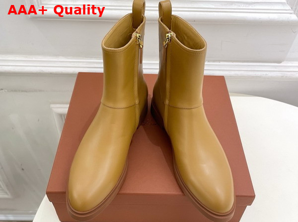 Loro Piana Kilda Ankle Boot in Tan Calfskin Replica