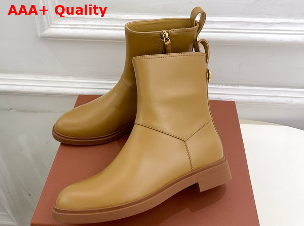Loro Piana Kilda Ankle Boot in Tan Calfskin Replica