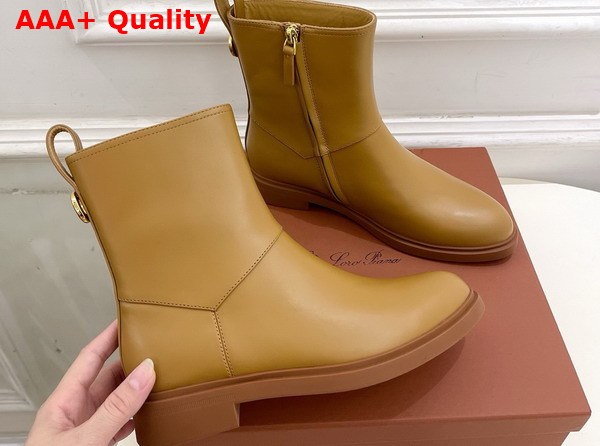 Loro Piana Kilda Ankle Boot in Tan Calfskin Replica