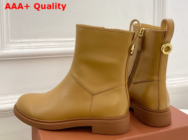 Loro Piana Kilda Ankle Boot in Tan Calfskin Replica
