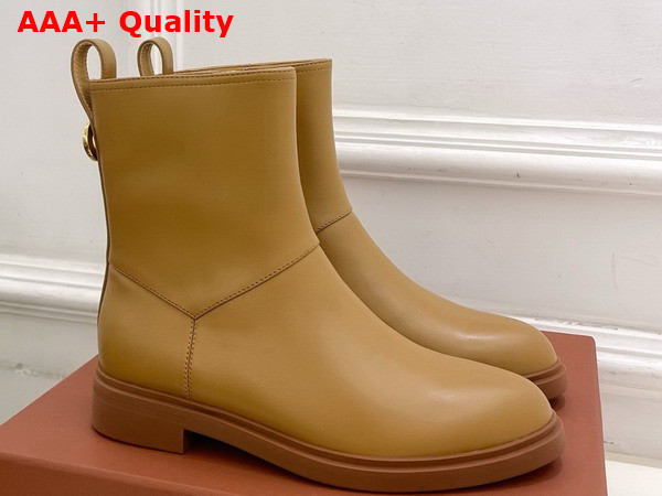 Loro Piana Kilda Ankle Boot in Tan Calfskin Replica