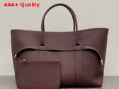 Loro Piana Large Ghiera Shopper Calfskin Azuki Beans Sun Gold Replica