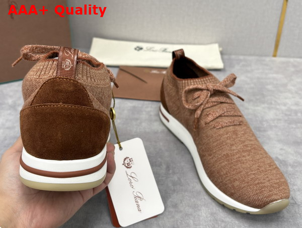 Loro Piana Loro 360 LP Flexy Walk Sneaker in Grain Brown Melange Replica
