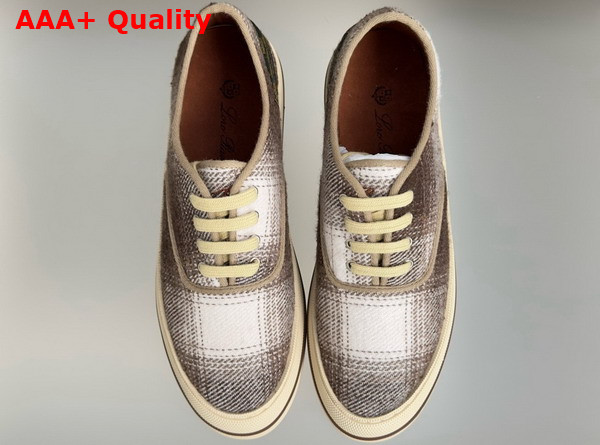 Loro Piana Nantucket Walk Sneaker Wish Wool Cashmere Light Camel Ancient Paper Replica
