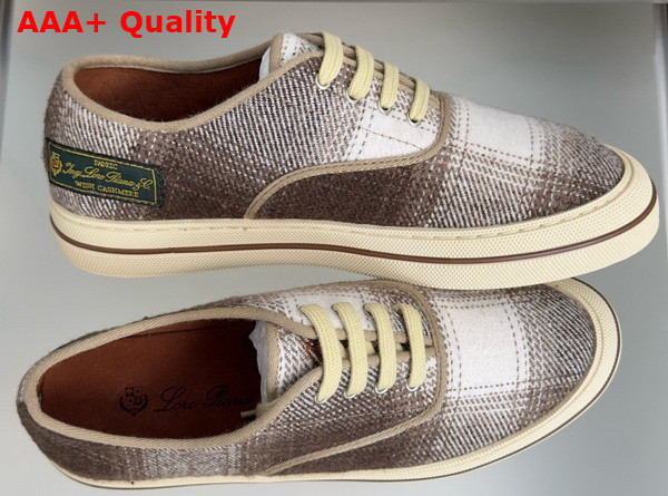 Loro Piana Nantucket Walk Sneaker Wish Wool Cashmere Light Camel Ancient Paper Replica