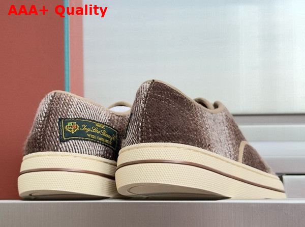 Loro Piana Nantucket Walk Sneaker Wish Wool Cashmere Light Camel Ancient Paper Replica