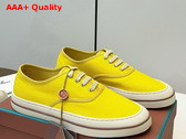 Loro Piana Nantucket Walk Sneaker in Minty Lemon Cotton Replica