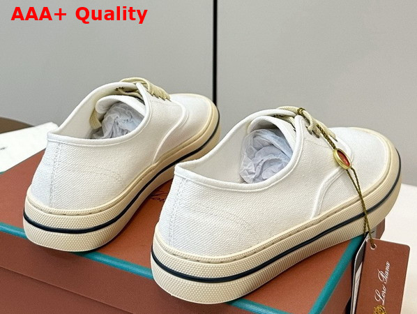 Loro Piana Nantucket Walk Sneaker in Natural Cotton Replica