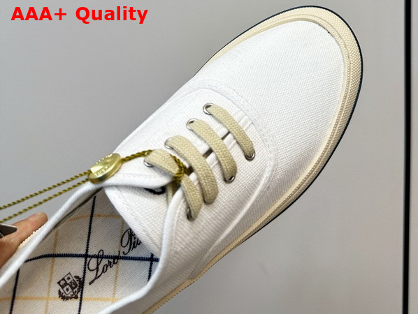 Loro Piana Nantucket Walk Sneaker in Natural Cotton Replica