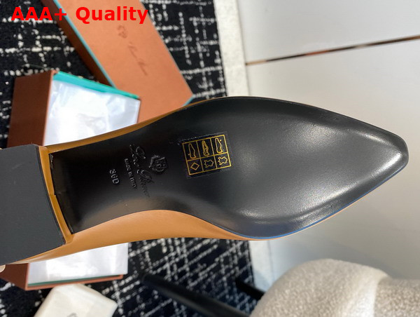 Loro Piana Rebecca Ballerinas in Brown Calfskin Replica