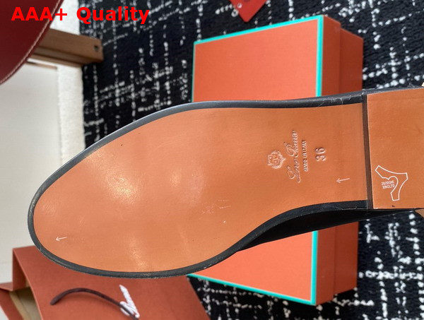 Loro Piana Sergio Loafer in Black Leather Replica