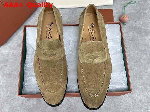 Loro Piana Sergio Loafer in Dusk Ox Leather for Men Replica