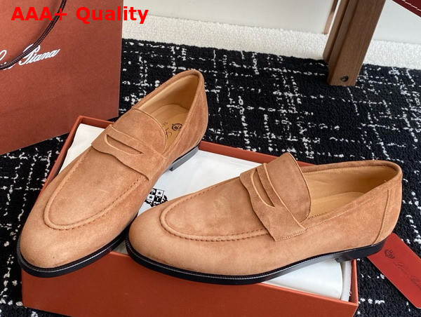 Loro Piana Sergio Loafer in Mole Suede Leather Replica