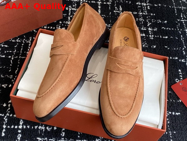 Loro Piana Sergio Loafer in Mole Suede Leather Replica