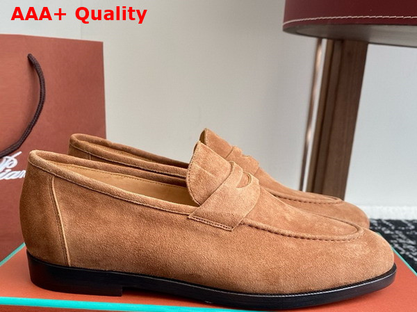 Loro Piana Sergio Loafer in Mole Suede Leather Replica