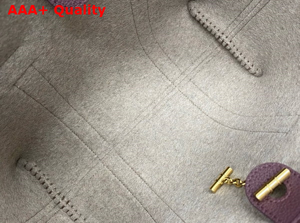 Loro Piana Small Ghiera Shopper Calfskin Azuki Beans Sun Gold Replica