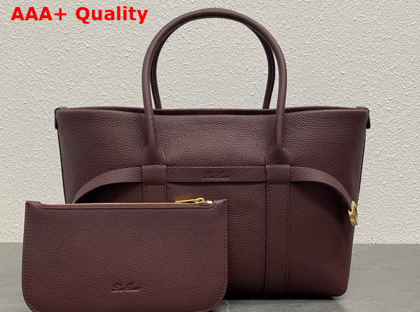 Loro Piana Small Ghiera Shopper Calfskin Azuki Beans Sun Gold Replica