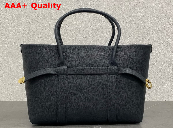 Loro Piana Small Ghiera Shopper Calfskin Blue Navy Sun Gold Replica