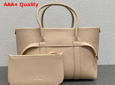 Loro Piana Small Ghiera Shopper Calfskin Creamed Honey Sun Gold Replica