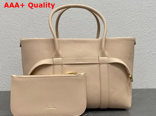Loro Piana Small Ghiera Shopper Calfskin Creamed Honey Sun Gold Replica