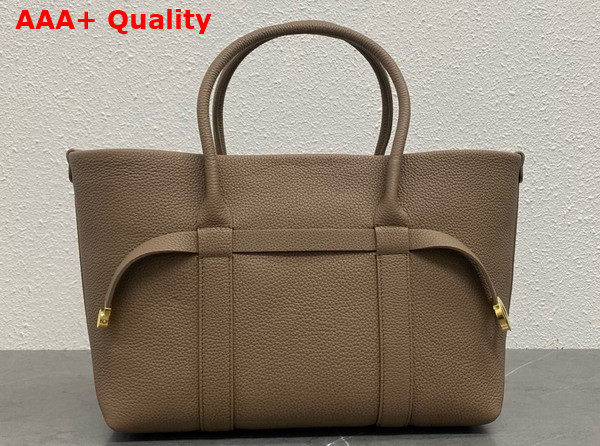 Loro Piana Small Ghiera Shopper Calfskin Fossil Sun Gold Replica