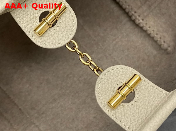Loro Piana Small Ghiera Shopper Calfskin Light Travertine Sun Gold Replica