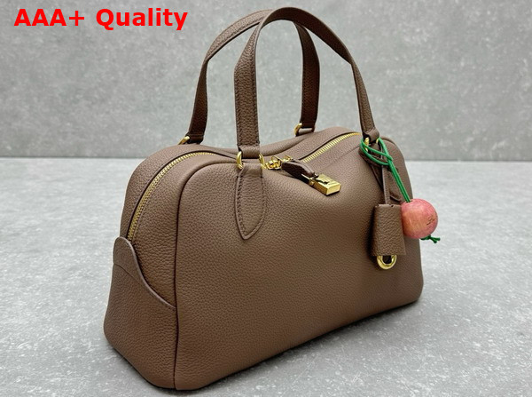 Loro Piana Small Needle Bag Calfskin Fossil Sun Gold Replica