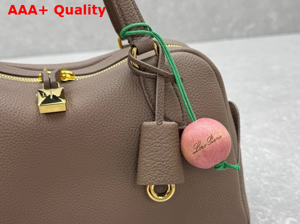 Loro Piana Small Needle Bag Calfskin Fossil Sun Gold Replica