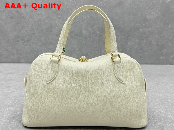 Loro Piana Small Needle Bag Calfskin Whisper White Sun Gold Replica