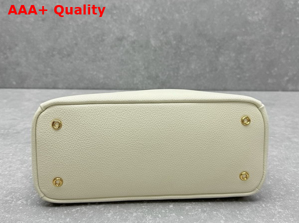 Loro Piana Small Needle Bag Calfskin Whisper White Sun Gold Replica