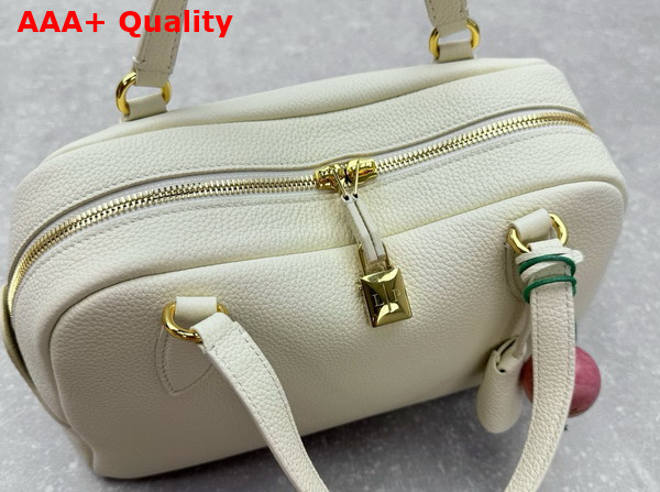 Loro Piana Small Needle Bag Calfskin Whisper White Sun Gold Replica