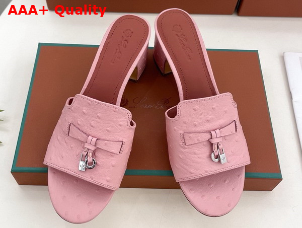 Loro Piana Summer Charms Sandal Ostrich Leather Replica
