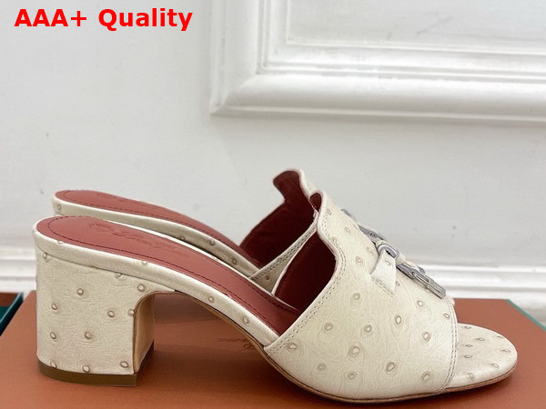 Loro Piana Summer Charms Sandal Ostrich Leather Replica