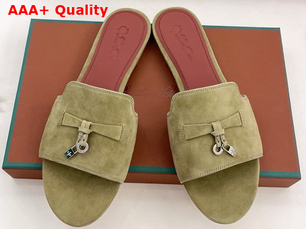 Loro Piana Summer Charms Slide Suede Goatskin Replica