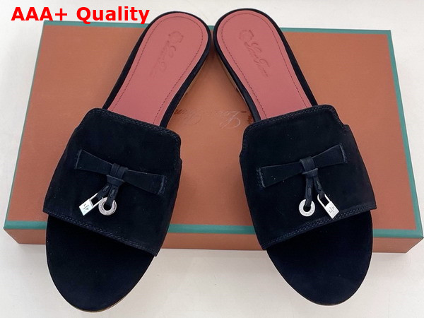 Loro Piana Summer Charms Slide Suede Goatskin Replica