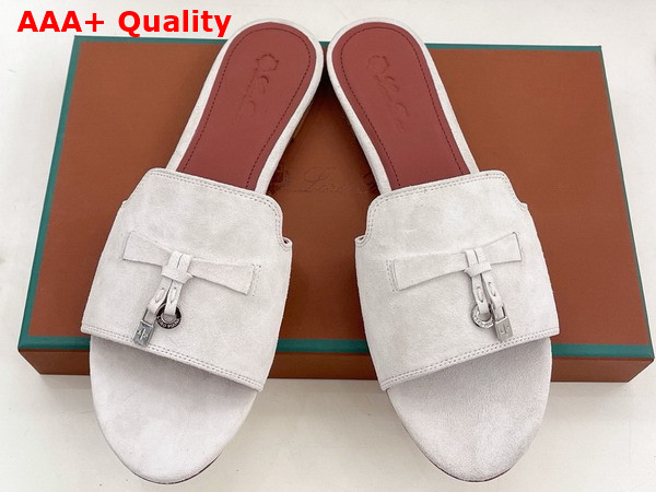 Loro Piana Summer Charms Slide Suede Goatskin Replica
