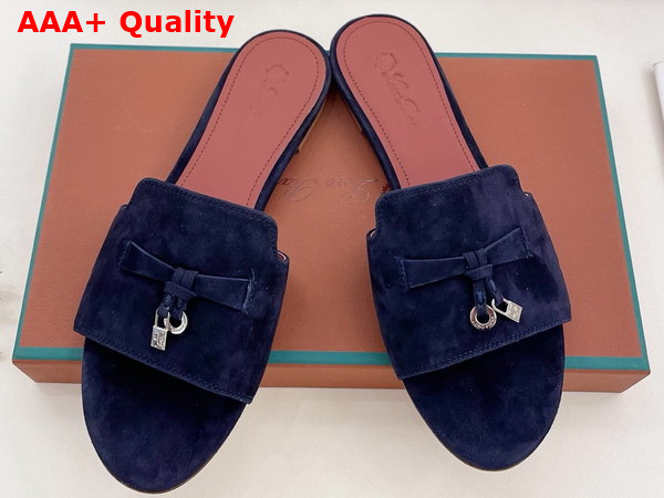 Loro Piana Summer Charms Slide Suede Goatskin Replica