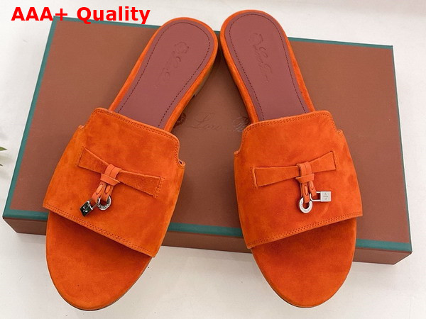 Loro Piana Summer Charms Slide Suede Goatskin Replica