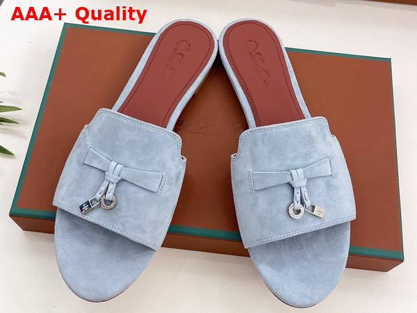 Loro Piana Summer Charms Slide Suede Goatskin Replica