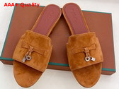 Loro Piana Summer Charms Slide Suede Goatskin Replica
