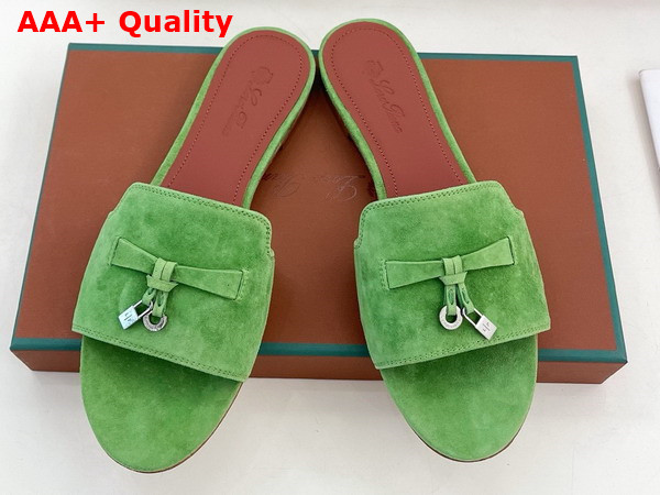 Loro Piana Summer Charms Slide Suede Goatskin Replica
