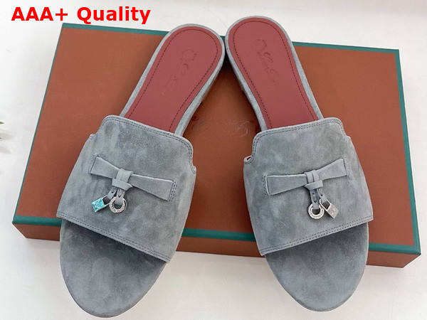 Loro Piana Summer Charms Slide Suede Goatskin Replica