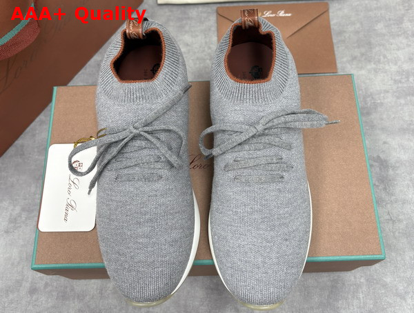 Loro Piana The Gift of Kings 360 LP Flexy Walk Sneaker in Grey Melange Replica