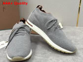 Loro Piana The Gift of Kings 360 LP Flexy Walk Sneaker in Grey Melange Replica