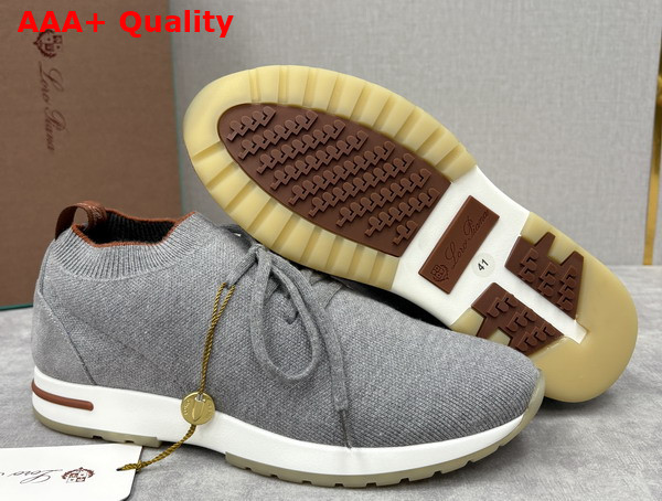 Loro Piana The Gift of Kings 360 LP Flexy Walk Sneaker in Grey Melange Replica
