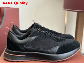 Loro Piana Week End Walk Sneaker Black Microfiber and Suede Replica